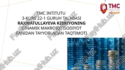 yagona o’sish nazariyasi va turg’unlikdan o’sishga o’tish — PPTX