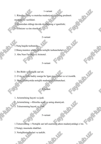 ritseptsiya va psixologizm — DOCX
