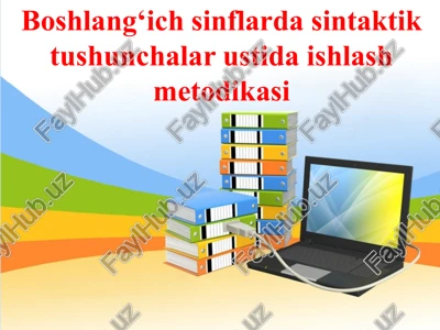 sintaktik tushunchalar — PPTX