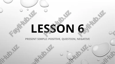 tenses in english (zamonlar) — PPTX