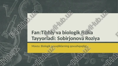 biologik suyuqliklarning qovushqoqligi — PPTX