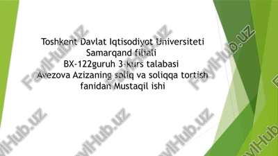 buyuk britaniyada soliq tizimi — PPTX