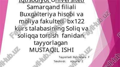 fransiyasoliqtizimi — PPTX