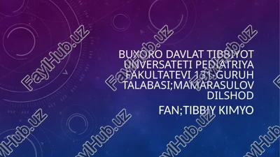kraun efirlar - dori vositalari sifatida — PPTX
