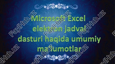 ms excel — PPT