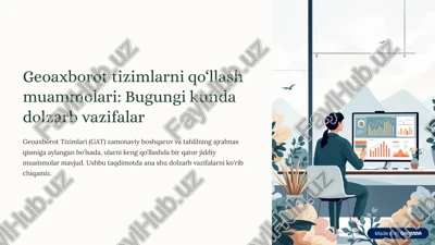 geoaxborot tizimlarni qo'llash — PDF