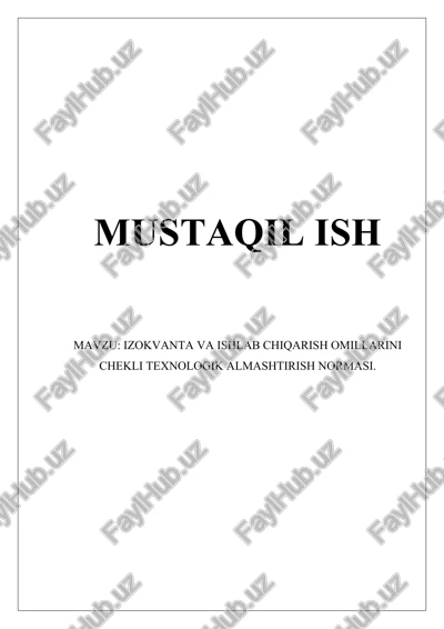 izokvanta va ishlab chiqarish omillarini chekli texnologik almashtirish normasi — DOCX