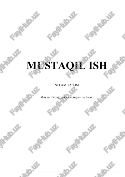 steam taʼlim — DOCX