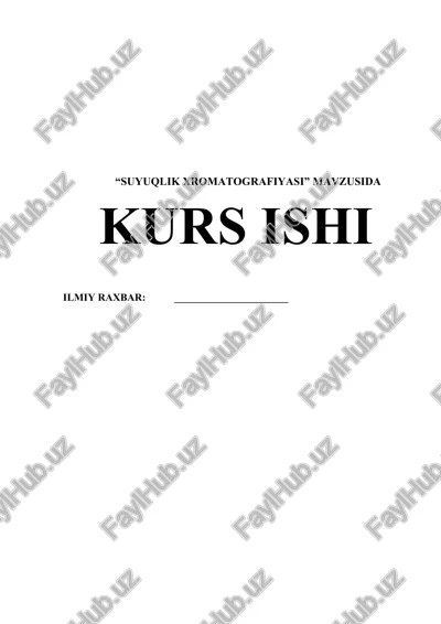 suyuqlik xromatografiyasi — DOCX
