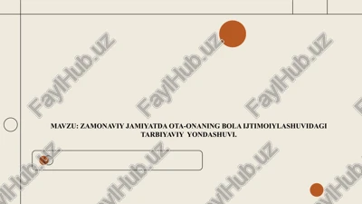 bola ijtimoiylashuvi — PPTX