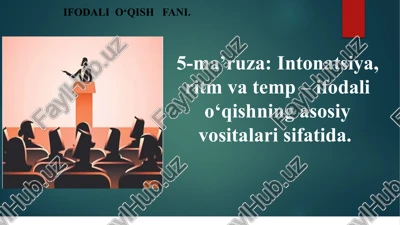 ifodali o'qish fani — PPTX