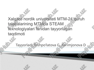 steam da digital kompetensiyalari — PPTX