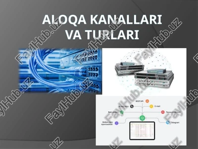 aloqa kanallari — PPTX
