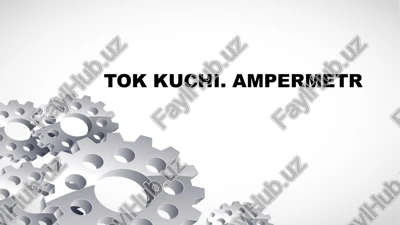 elektr toki — PPTX