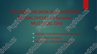 rsbd 55 –piltalash mashinasi — PPTX