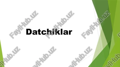 datchiklar — PPTX