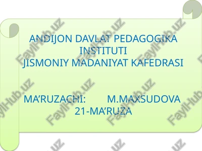 hidbilish va ta'mbilish organlarini tuzilishi — PPTX