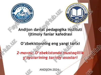 o’zbekistonning eng yanigitarixi — PPTX