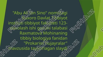 prokariot hujayralar — PPTX