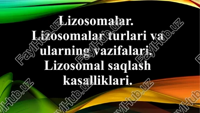 lizosomalar — PPTX