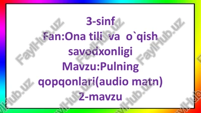 pulning qopqonlari — PDF