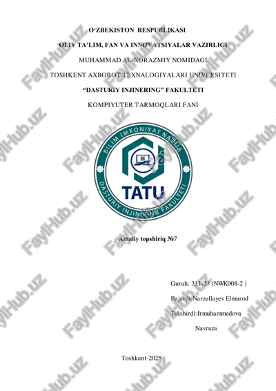 telnet va ssh protokollarini o’rganish — PDF