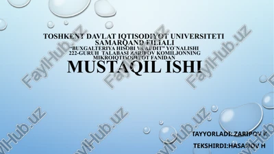 bozor iqtisodiyotini tartibga solishda davlatning iqtisodiy roli — PPTX