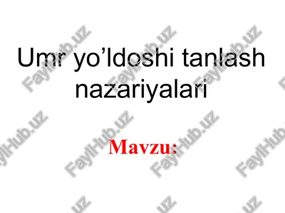 umryo’ldoshitanlashnazariyalari — PPTX