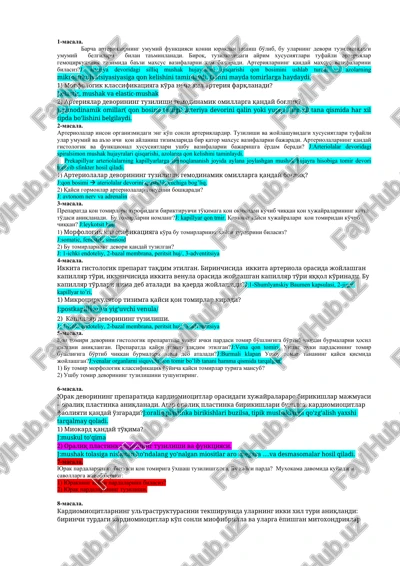 arteriolalar — DOCX