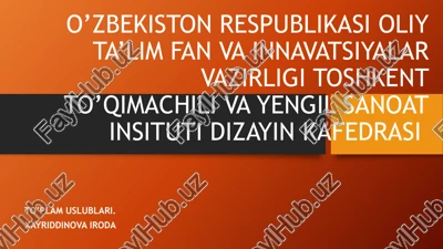 to’plam uslubi tarixi — PPTX