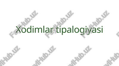 xodimlar tipalogiyasi — PPTX