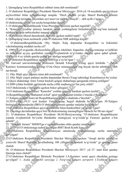 qoraqalpog'iston respublikasi rahbari — DOC
