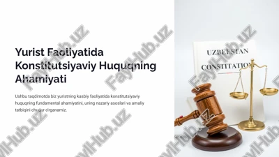 konstitutsiyaviy huquqning ahamiyati — PPTX