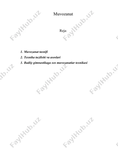 muvozanat — DOC