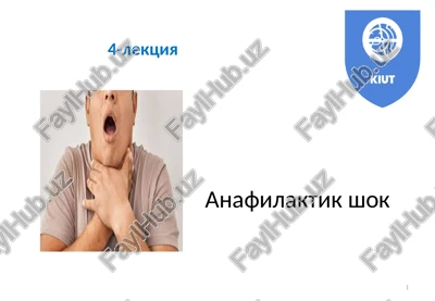 anafilaktik shok — PPT