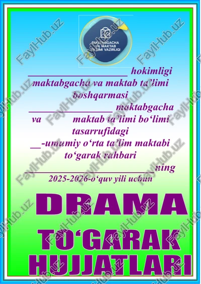ona tili to`garagi dramma — DOC