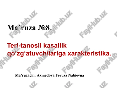 so`zak (gonoreya) — PPTX