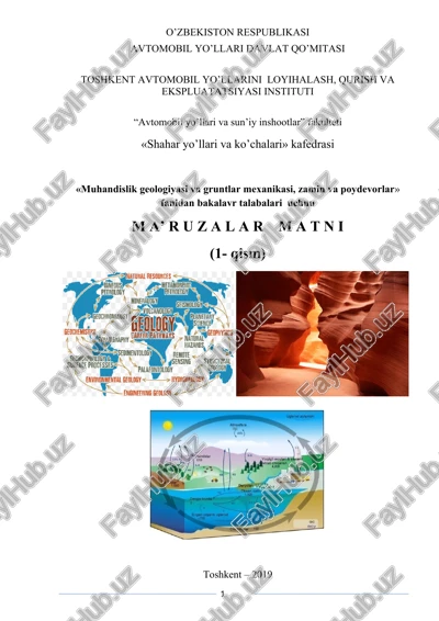 fanning laboratoriya ishlarini bajarishga oid uslubiy qo’llanma (1- qism) — DOCX