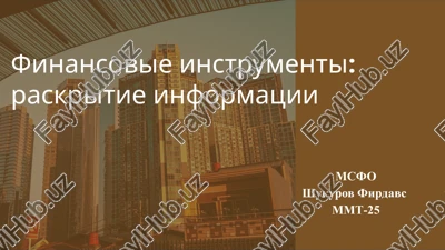 finansovieinstrumenti:raskritieinformatsii — PPTX