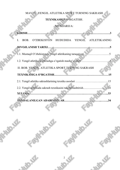 yengil atletika sport turning sakrash texnikasiga o’rgatish — PDF