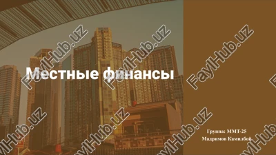mestnie finansi — PPTX
