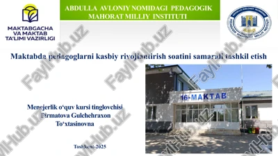 abdulla avloniy nomidagi pedagogik mahorat milliy instituti — PPTX