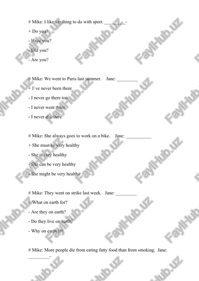 english tests — DOCX