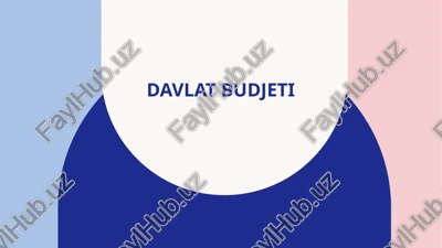 davlat budjeti — PPTX