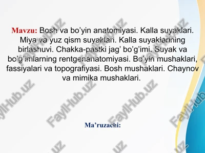 boshvabo’yinanatomiyasi — PPTX