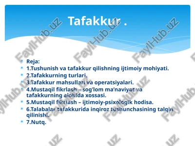 tafakkur — PPTX