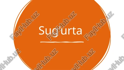sug’urta — PPTX