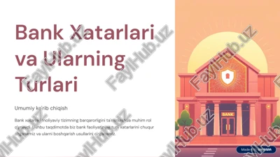 bank xatarlari — PDF