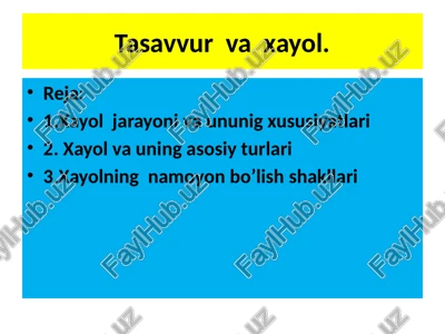 tasavvurvaxayol — PPTX