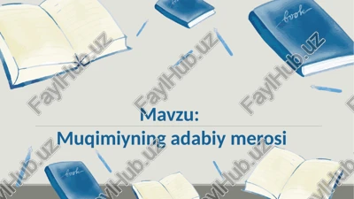 muqimiyning adabiy merosi — PPTX